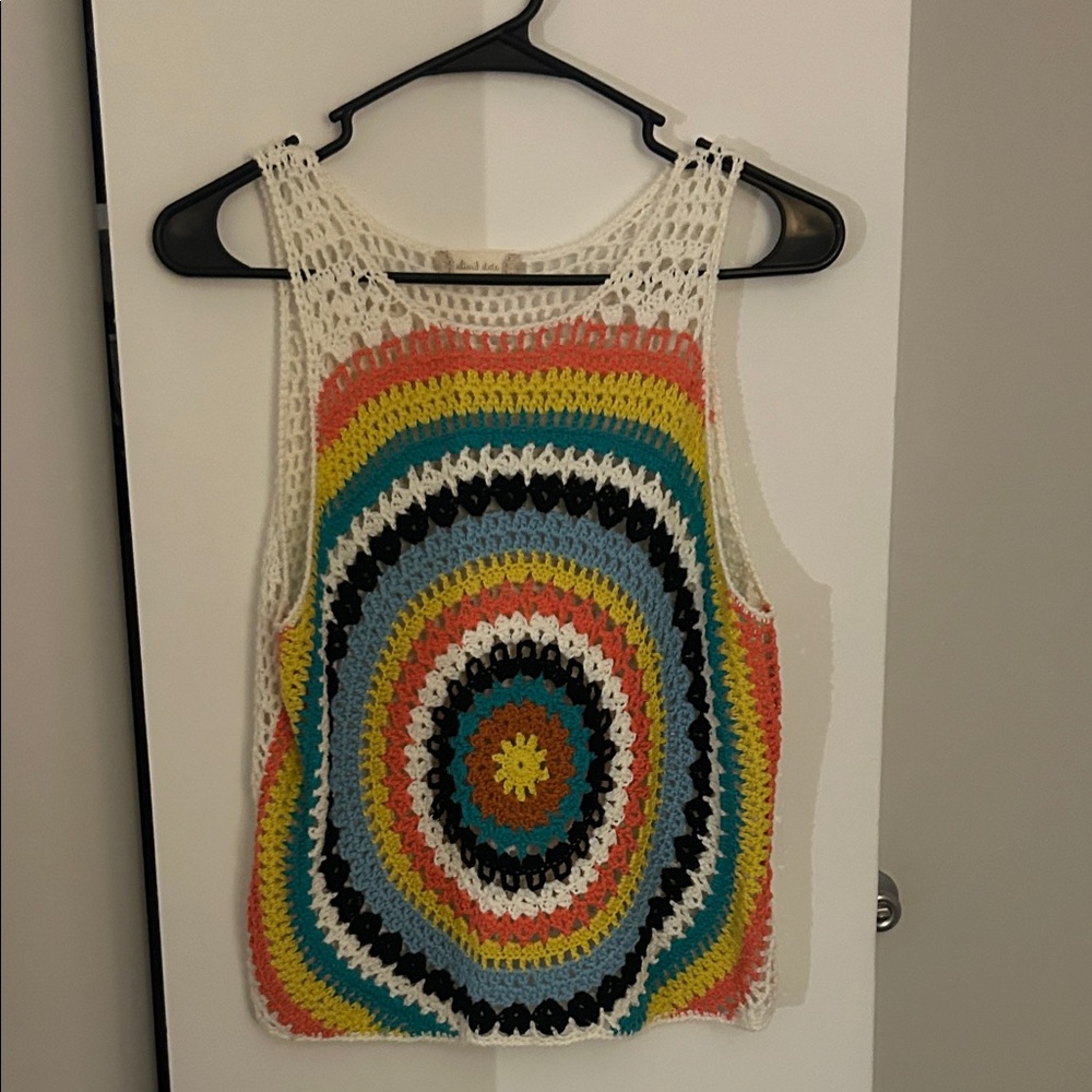Altar'd State Colorful Crochet Tank Top